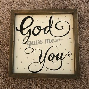 Decorative wooden sign